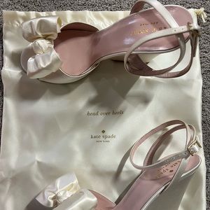 Kate Spade Iberis Heal in Ivory Satin